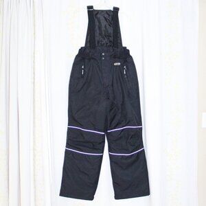 North 49 Black Padded Snowmobile Suspender Quilted Liner Snow Pants Adult M